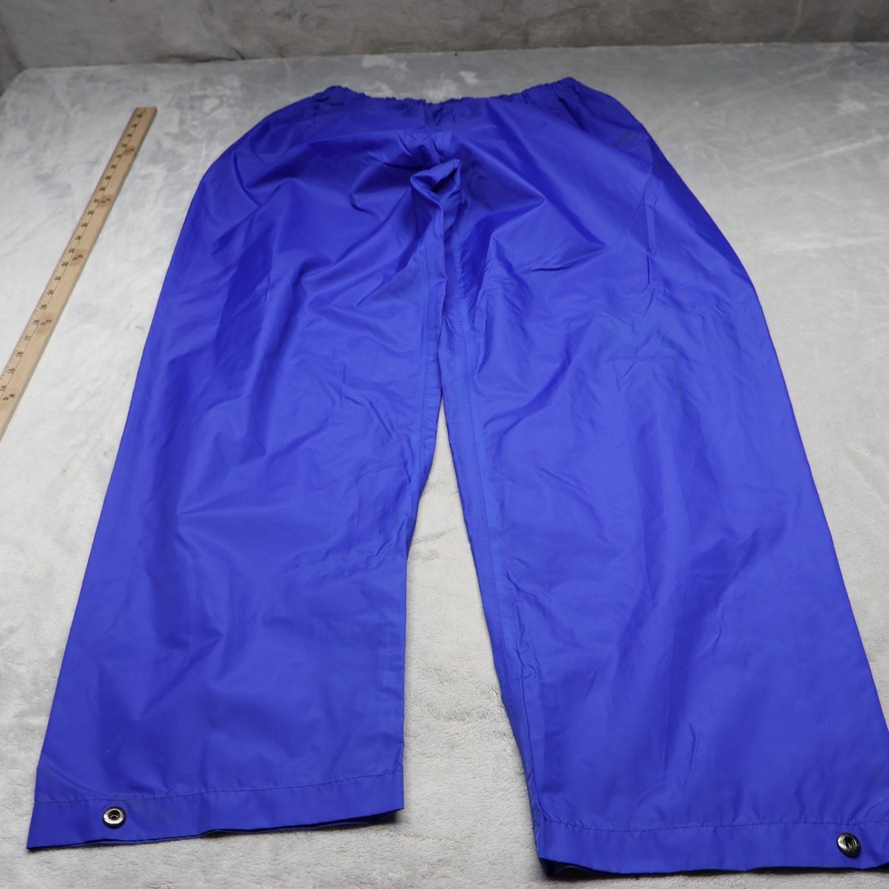 Helly Hansen Pants Mens Medium Blue Elastic Waist Rain Wind Outdoor Hiking 27x32